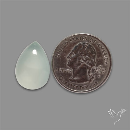 Aqua Chalcedony Cabochon