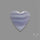 Blue Lace Agate Heart Cabochon