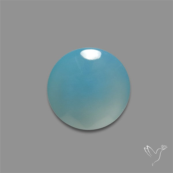 Aqua Chalcedony Cabochon