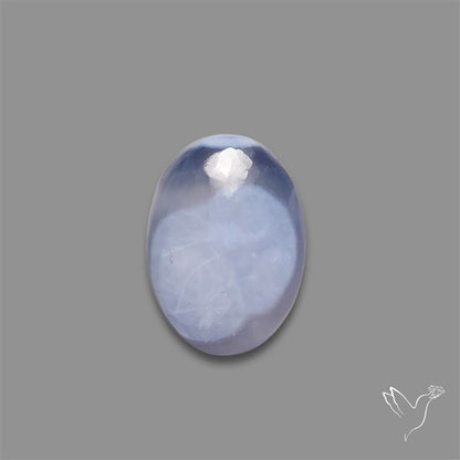 Blue Lace Agate Heart Cabochon