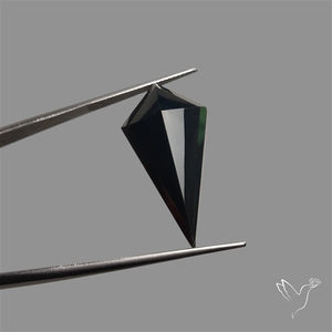 Step Cut Faceted Black Onyx Kite