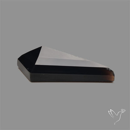 Step Cut Faceted Black Onyx Kite