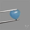 Small Aquamarine Heart Cabochon