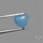 Small Aquamarine Heart Cabochon