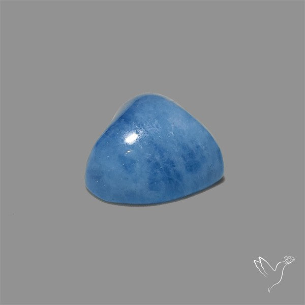 Small Aquamarine Heart Cabochon