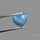 Small Aquamarine Heart Cabochon