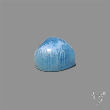 Small Aquamarine Heart Cabochon