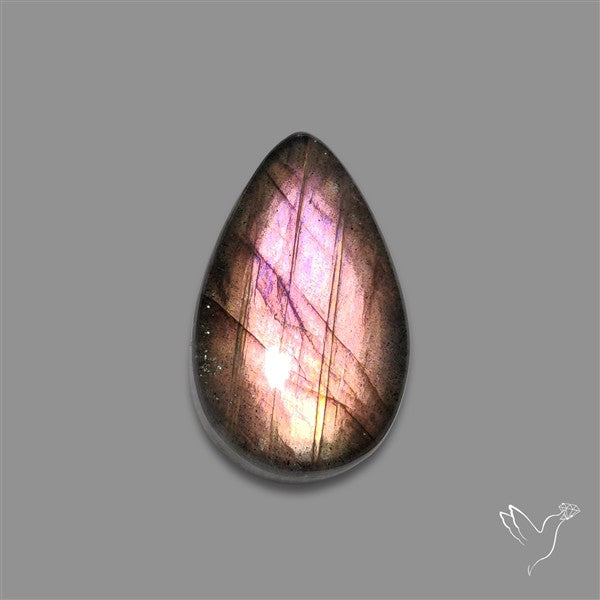 Pink Fire Labradorite Cabochon