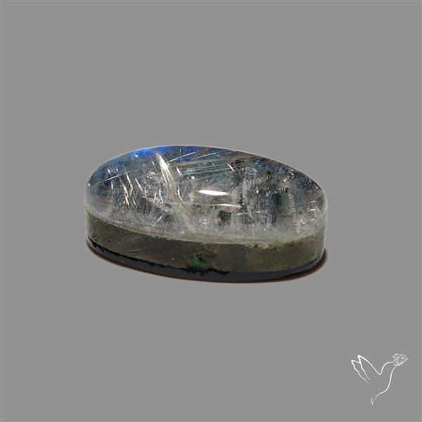Golden Rutilated Quartz With Labradorite Doublet