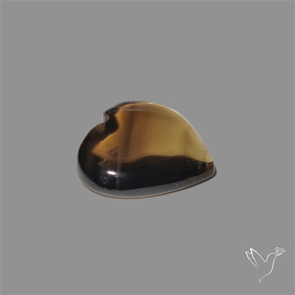 Smoky Quartz Heart Cabochon