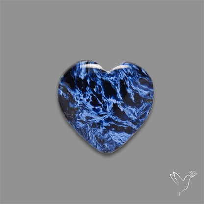 Pietersite Heart Cabochon Treated