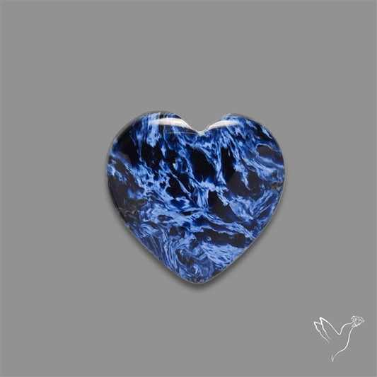 Pietersite Heart Cabochon Treated