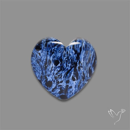 Pietersite Heart Cabochon Treated
