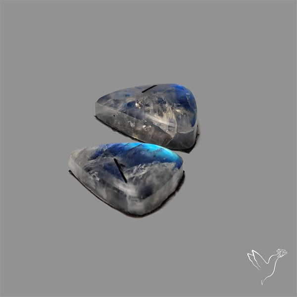 Rainbow Moonstone Pair