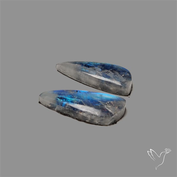 Rainbow Moonstone Pair