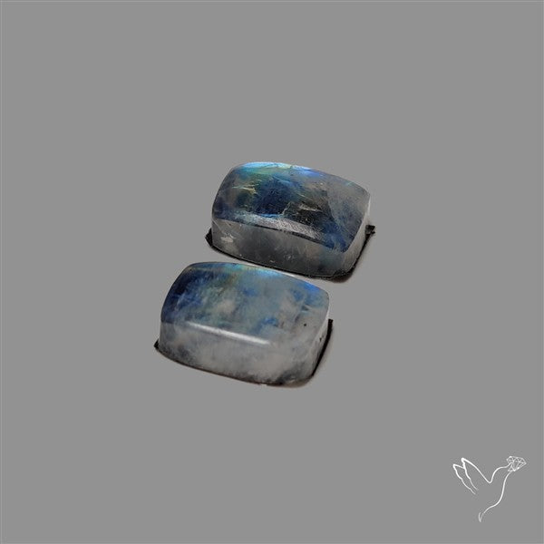 Rainbow Moonstone Pair