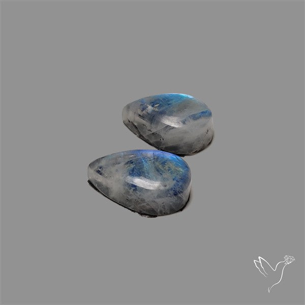 Rainbow Moonstone Pair