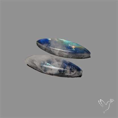 Rainbow Moonstone Pair
