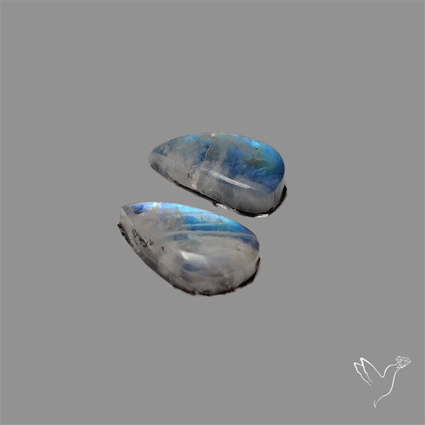 Rainbow Moonstone Pair