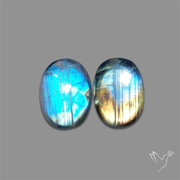 Rainbow Moonstone Pair