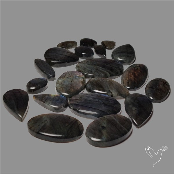 100 Grams Spectrolite Multi Color Cabochons Bulk Lot