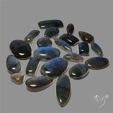 100 Grams Deep Blue Labradorite Cabochons Bulk Lot