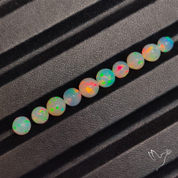 Ethiopian Welo Opal Beads Lot (Tiny Spheres Not drilled)