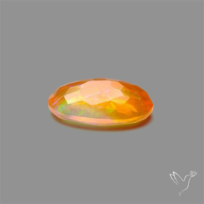 Faceted Mexican Fire Opal