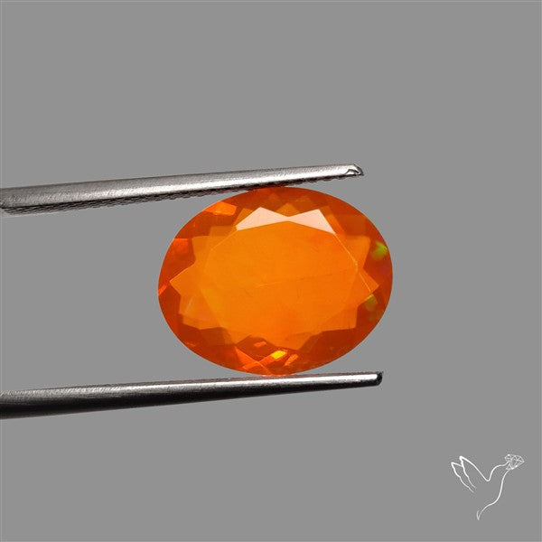 Faceted Mexican Fire Opal