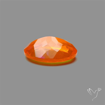 Faceted Mexican Fire Opal