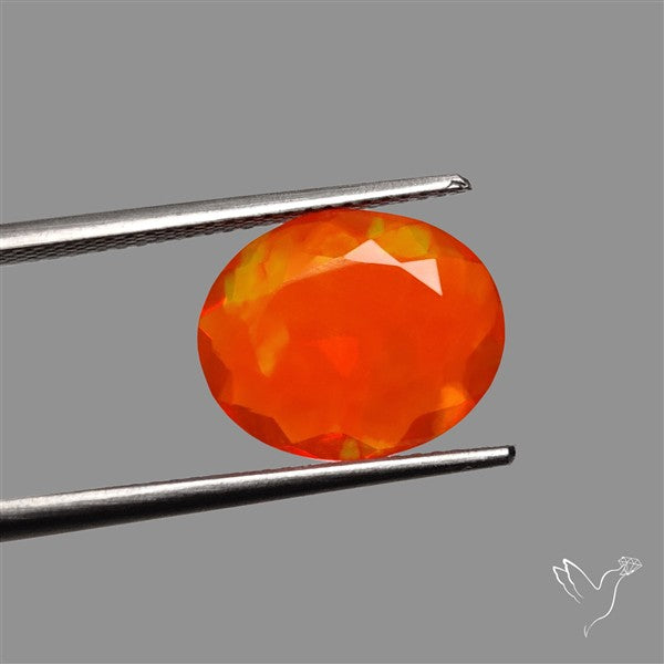 Faceted Mexican Fire Opal