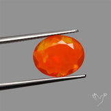 Faceted Mexican Fire Opal