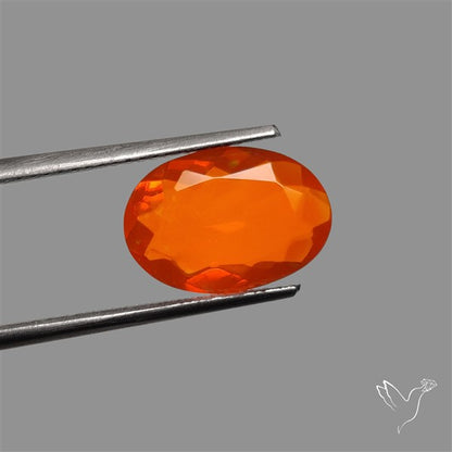 Faceted Mexican Fire Opal