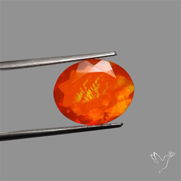 Faceted Mexican Fire Opal