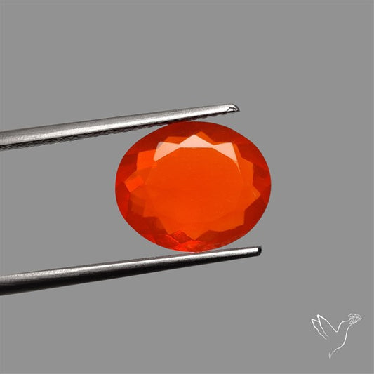 Faceted Mexican Fire Opal