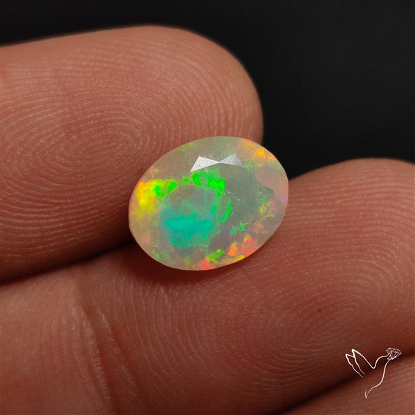 AAA Faceted Ethiopian Welo Opal