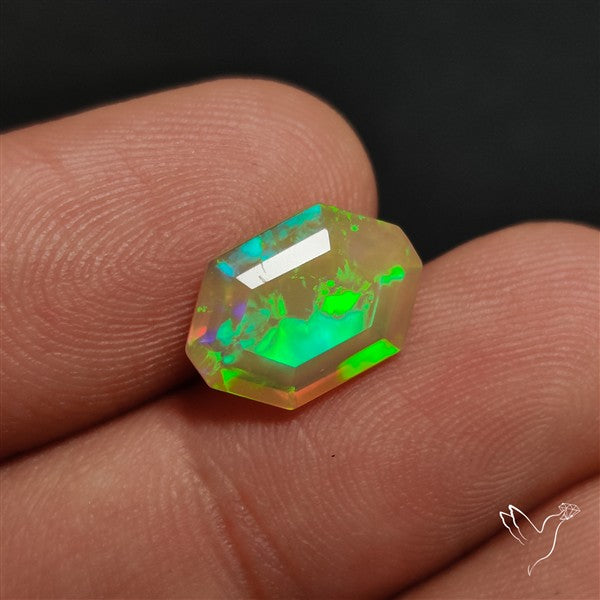 AAA Faceted Ethiopian Welo Opal