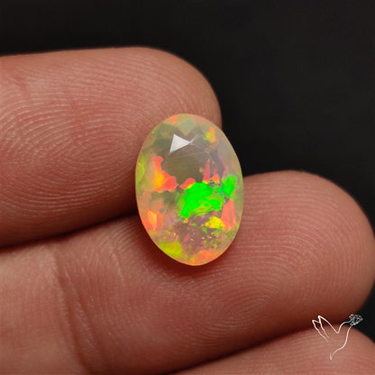 AAA Faceted Ethiopian Welo Opal