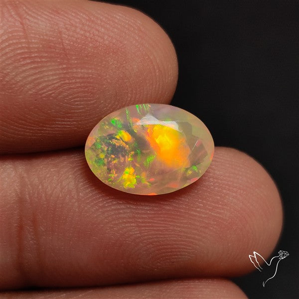 AAA Faceted Ethiopian Welo Opal