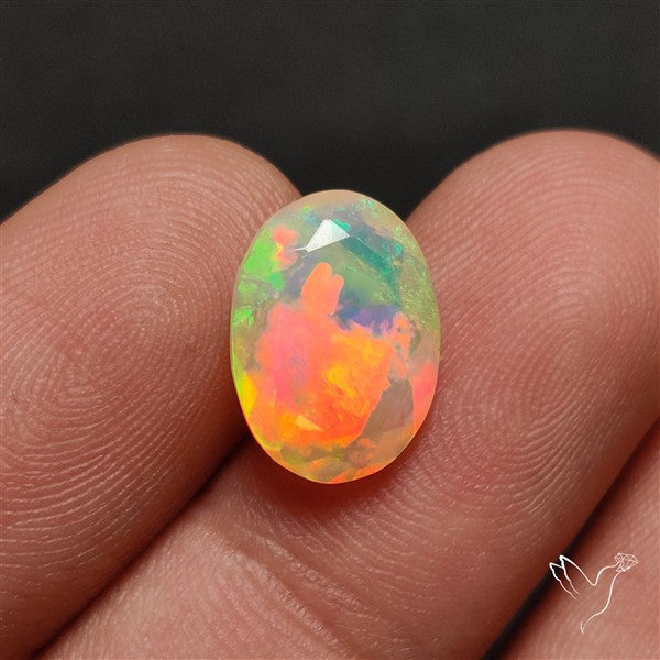 AAA Faceted Ethiopian Welo Opal