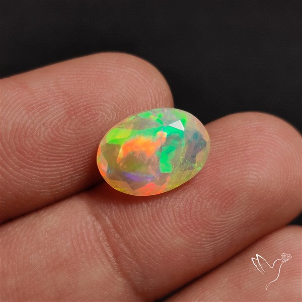 AAA Faceted Ethiopian Welo Opal