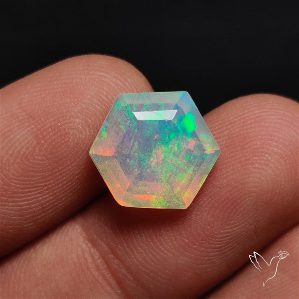 AAA Faceted Ethiopian Welo Opal