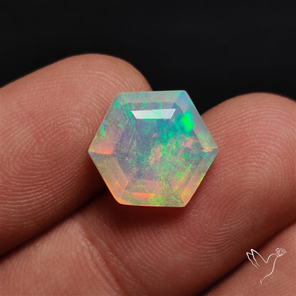 AAA Faceted Ethiopian Welo Opal