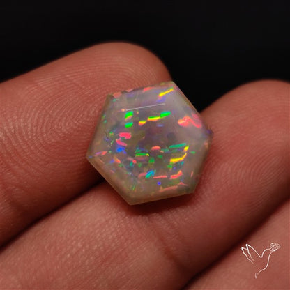 Pin Dot Fire Ethiopian Welo Opal Faceted AAA
