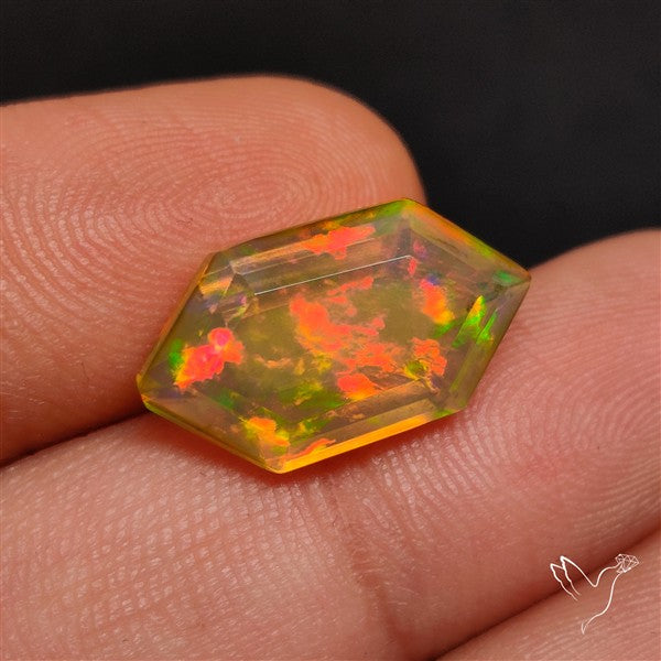 AAA Faceted Ethiopian Welo Opal