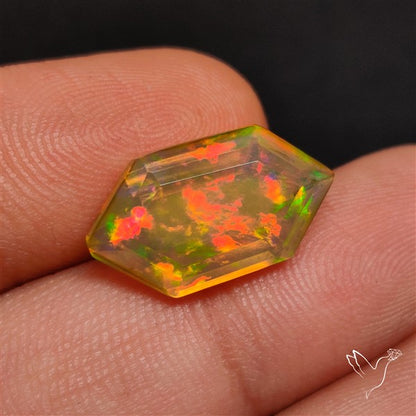 AAA Faceted Ethiopian Welo Opal