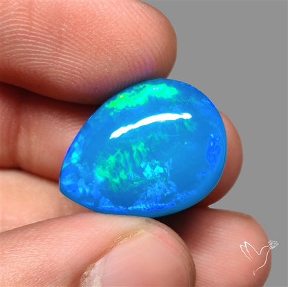 Paraiba Blue Ethiopian Opal Cabochon Treated AAA