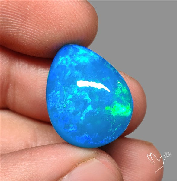 Paraiba Blue Ethiopian Opal Cabochon Treated AAA