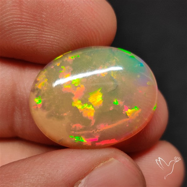 Natural Dark AAA Ethiopian Opal Cabochon