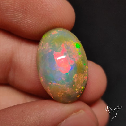 Natural Dark AAA Ethiopian Opal Cabochon